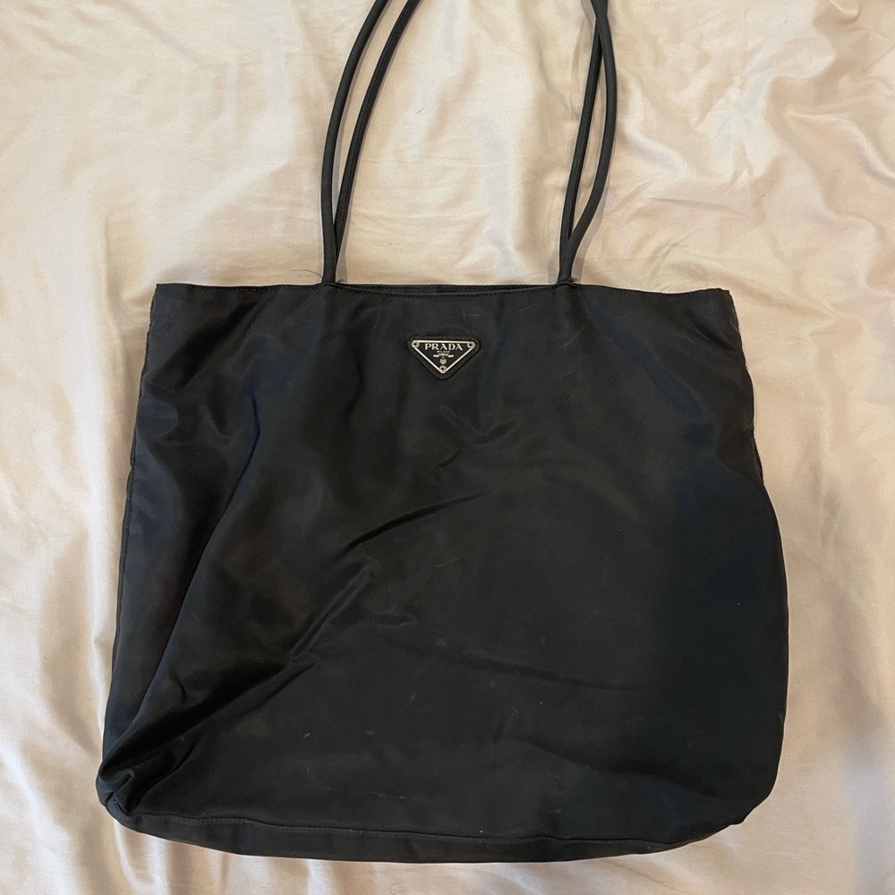 Prada Black Nylon Tote